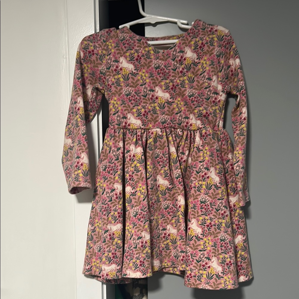 Floral Pink Kids Dress